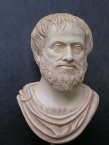 Der griechische Philosoph Aristoteles, Lehrer Alexander des Groen, ein Schueler Platons